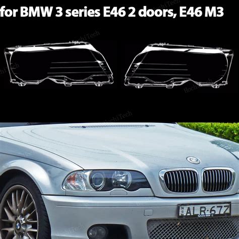 Car Transparent Housing Front Headlight Lens Shell Cover Glass For Bmw