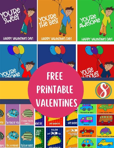 Free Printable Valentines — Stevie Doodles