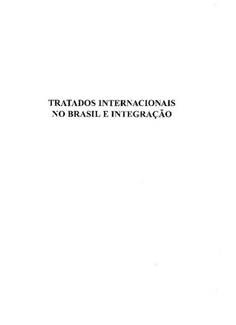 Pdf Tratados Internacionais No Brasil E Sergiomouraocorrealima