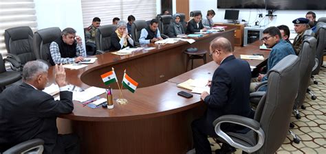 Lg Ladakh Holds Review Meeting With Deptt Secys Jammu Kashmir Latest