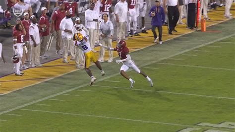 Malik Nabers Hauls In Toe Tap Catch For Lsu Espn Video