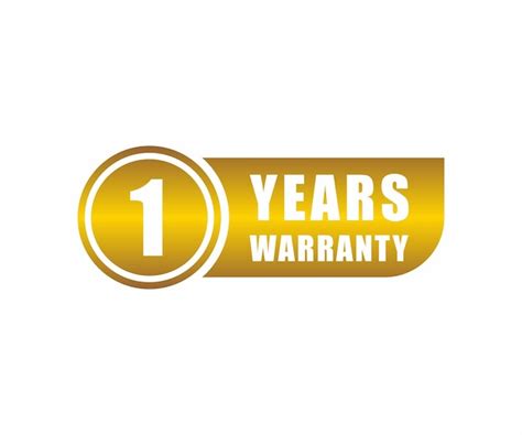 Premium Vector Vector One Year Warranty Vector Icon Year Warranty