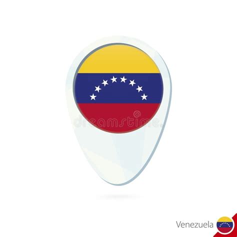 Venezuela Map And Flag In Circle Map Of Venezuela Venezuela Fl Stock