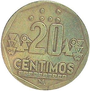 Coin C Ntimos Peru Nuevo Sol Circulation Col Pe