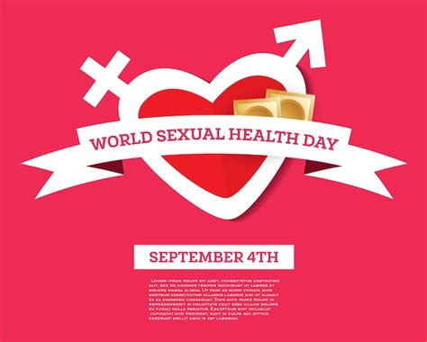 Premium Vector World Sexual Health Day Sex Education Vector Illustration Heart And Condoms