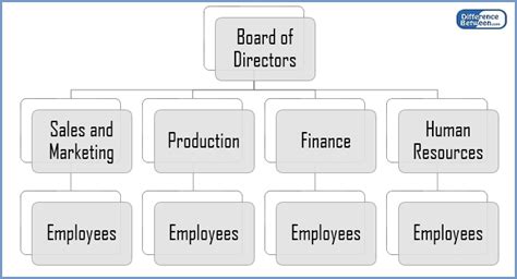 Difference Between Matrix and Functional Structure | Compare the ...