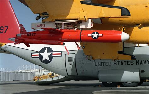 A U S Navy Bqm E Target Drone Mounted On A Lockheed Dc A Hercules