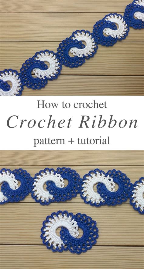 Crochet Lace Ribbon Pattern And Tutorial - CrochetBeja