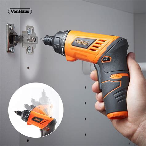 Vonhaus Cordless Electric Screwdriver V Lithium Ion Max Torque N M