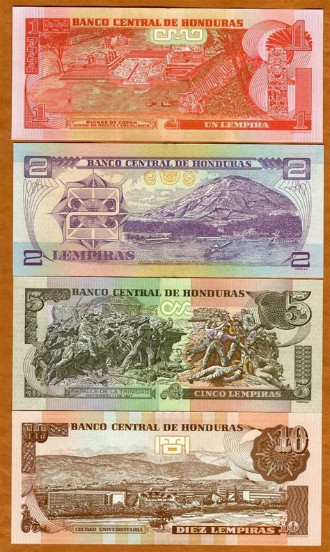 Set Honduras Lempiras P New Unc Ebay