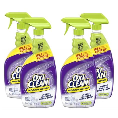 Oxiclean 32 Oz Bathroom Shower Tub And Tile Cleaner With Oxiclean