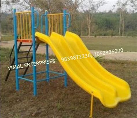 Fibreglass Straight Playground Equipment Double Slide 6 Ft At Rs 23800