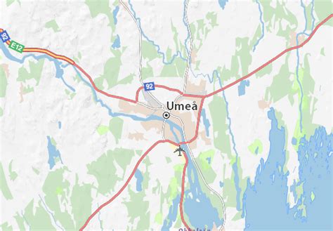 Map of Umeå - Michelin Umeå map - ViaMichelin