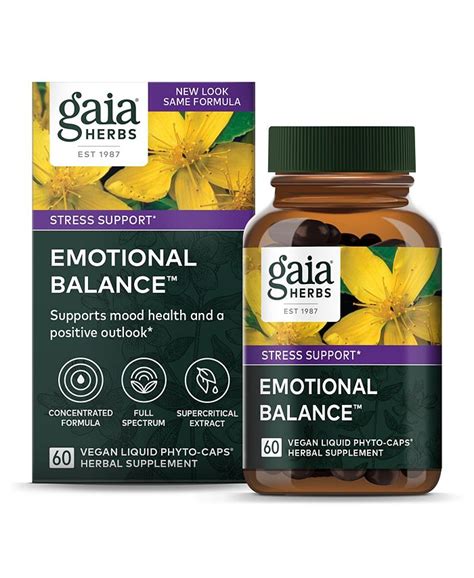 Gaia Herbs Emotional Balance Stress Support Supplement To Help The