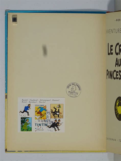 Hergé Tintin 9 le Crabe aux pinces d or en réédition belge de 1954