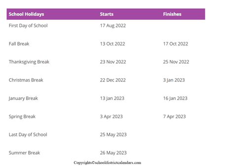 Nebo District School Calendar 2022-2023 With Holidays