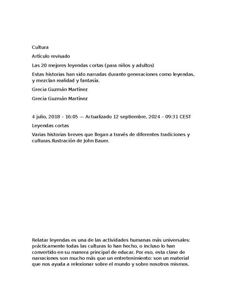 Escritas Leyendas Cortas 2