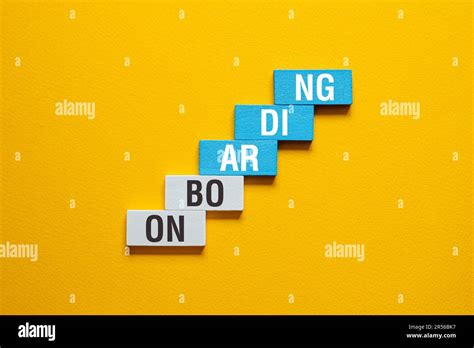 Onboarding Word Concept On Building Blocks Text Stock Photo Alamy