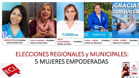 Editorial Ecl El Empoderamiento De Cinco Mujeres Como Alcaldesas