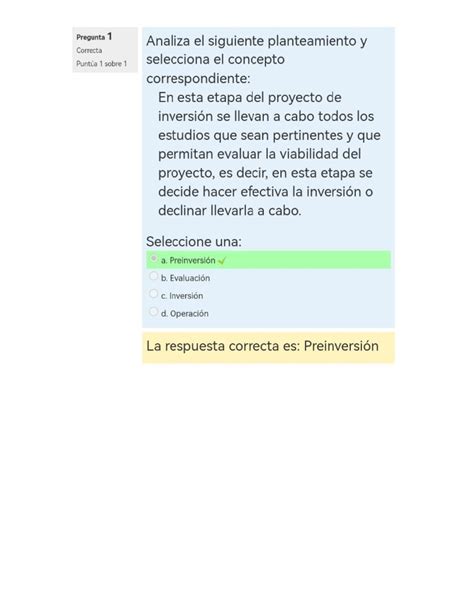 ea1 contexto de la evaluacion de proyectos Factibilidad y evaluación