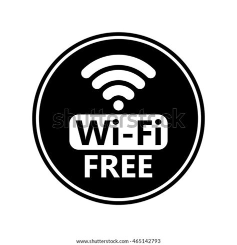 Free Wifi Icon Sticker Vector Black Wifi Sign Wireless Network Icon