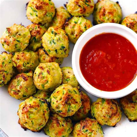 Chicken And Zucchini Meatballs Bowl Of Delicious