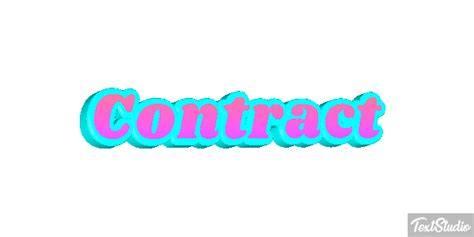 Contract Word Animated Logo Designs