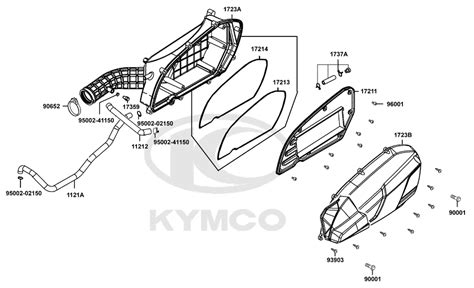 Kymco New Downtown 350i ABS Noodoe E4 Luftfilter Ersatzteile