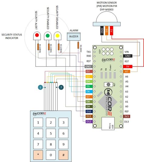 Burglar Alarm Schematic Diagram