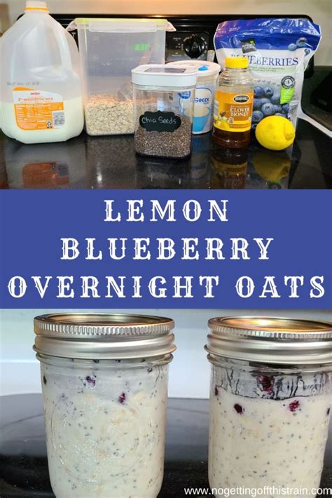 Lemon Blueberry Overnight Oats Easy Meal Prep No Getting Off This