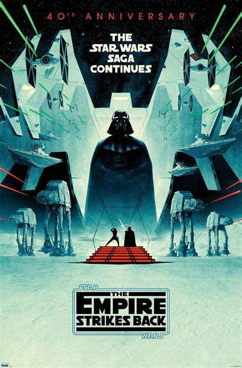 Star Wars: The Empire Strikes Back - 40th Anniversary Poster - Walmart ...