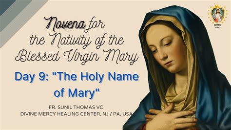 Day Novena For Nativity Of Blessed Virgin Mary The Holy Name Of