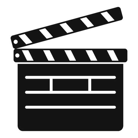 Premium Vector Movie Clapper Icon Simple Illustration Of Movie