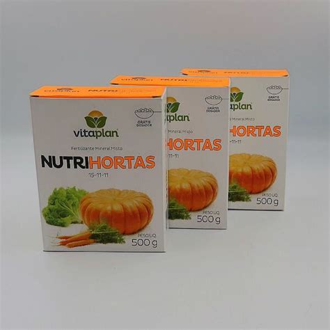 Nutrihortas 500 Gr Kit 3 Caixas 500 Gr Leroy Merlin