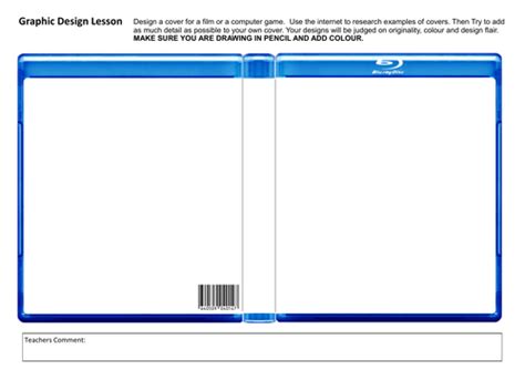 Blu Ray Cover Design Task | Teaching Resources