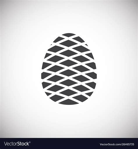 Pine Cone Icon On Background For Graphic And Web Vector Image