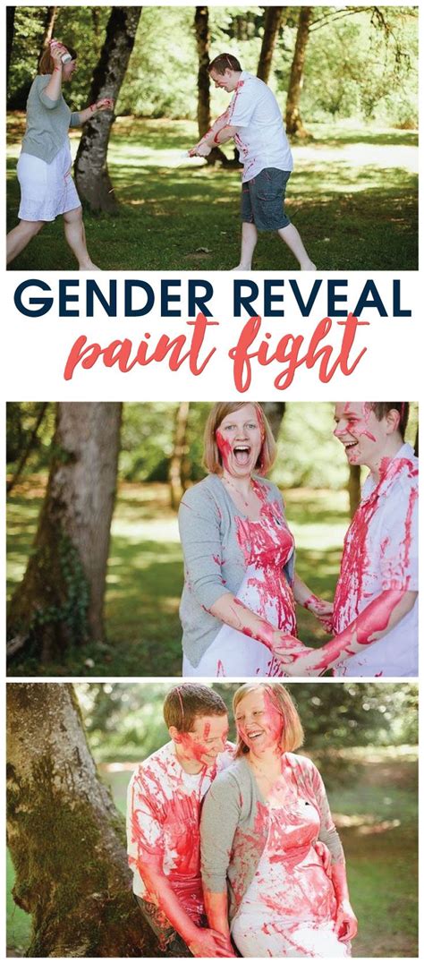 11 Creative Gender Reveal Announcement Ideas Gender Reveal Paint Fight Gender Reveal Paint