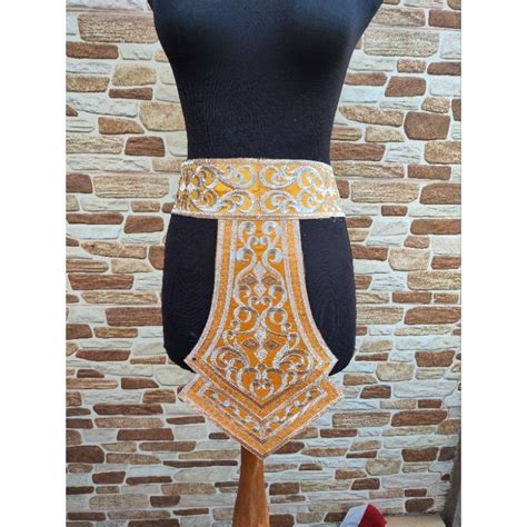 Jual Renda Bordir Ikat Pinggang Sabuk Tari Model Jembar Shopee Indonesia