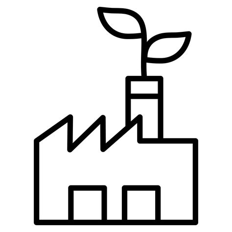 Green Manufacturing icon line vector illustration 35193572 Vector Art