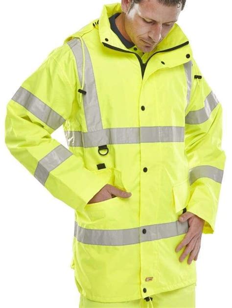 B Seen Hi Vis Breathable Waterproof Jubilee Long Coat En471 Go Rt