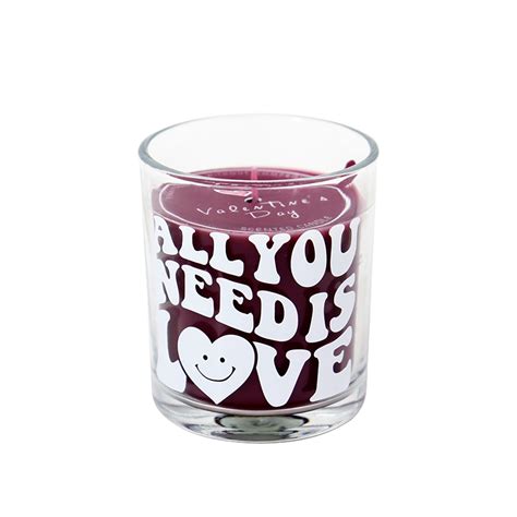 Valentine S Day Scented Candle In Glass D Xh Cm Valentine S Day