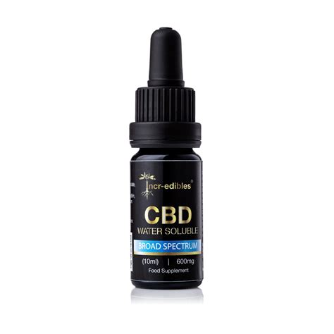 600mg Water Soluble Cbd 10ml Bottle Incr Edibles Cbd Products