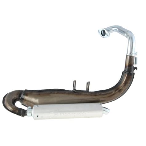 Racing Exhaust Simonini Steel Clear Coated Aluminium Silencer Color