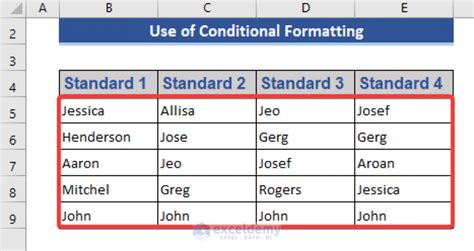 How To Compare 4 Columns In Excel 6 Methods Exceldemy