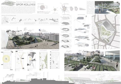 Mimarli Pafta Sunum Layout Architecture Presentation Board Design