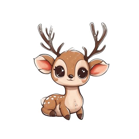 Cartoon Cute Deer Animal Mascot Comic Stag Png Transparent Image And