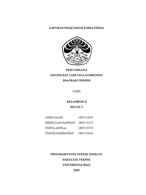 Sistem Zat Cair Tiga Komponen Diagram Terner Pdf