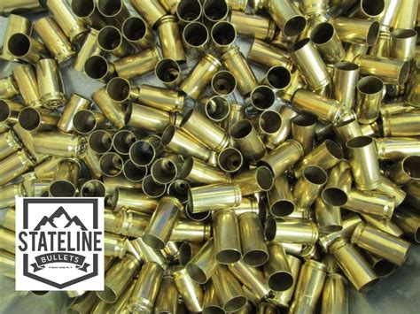 9mm Once Fired Brass Stateline Bullets