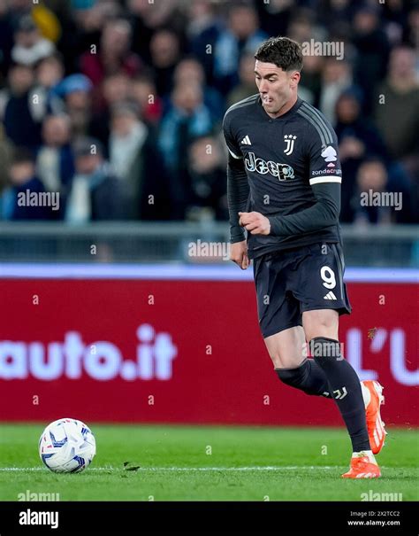 Rome Italy Rd Apr Dusan Vlahovic Of Juventus Fc During The