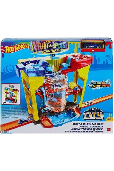 HOT WHEELS Oto Yıkamada Renk Değiştirme Oyun Seti Adet Renk Değiştiren Araba Ile Birlikte